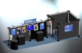 Zero Truss Display REntal with fabric or graphic panels